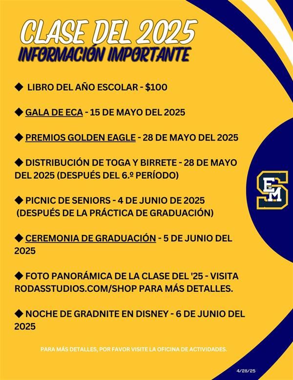 SPANISH DATES FLYER 2025